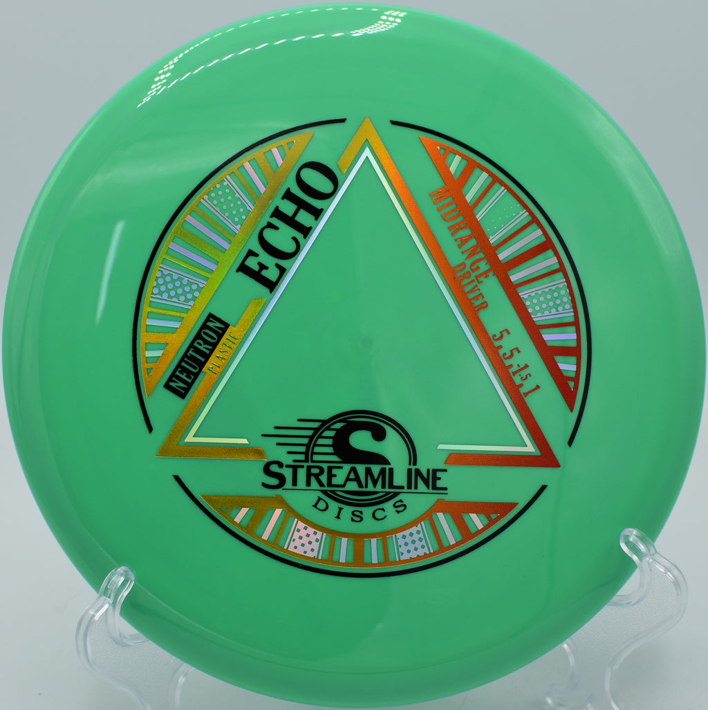 Streamline Neutron Echo gliding effortlessly across the open fields of Elver Park Disc Golf Course in Madison, Wisconsin.