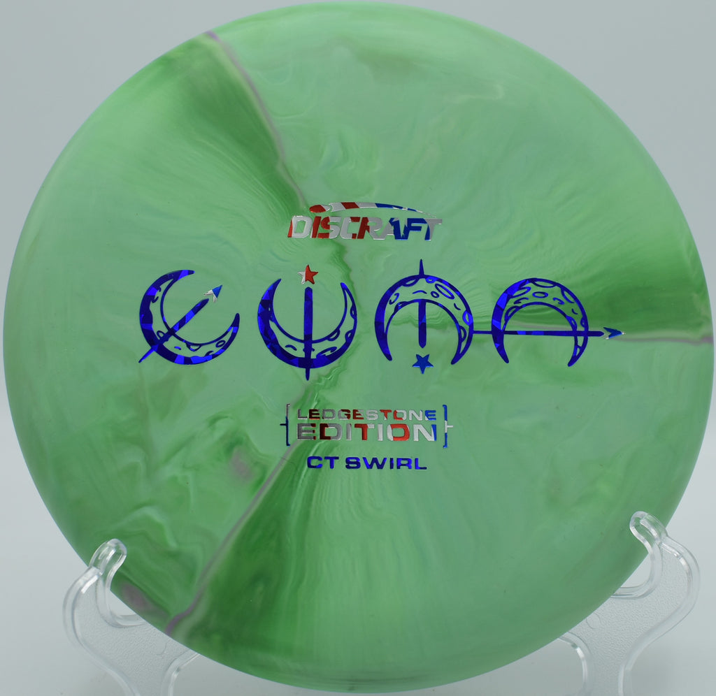 Swirly Luna CT edition aiming straight at Dynamic Discs Open basket in Emporia, Kansas

