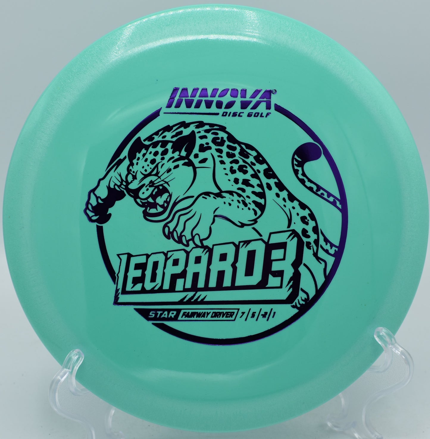 Innova Star Leopard3 holding a perfect anhyzer line on Hole 14 at The Canyons Disc Golf Course, Lockport, Illinois.
