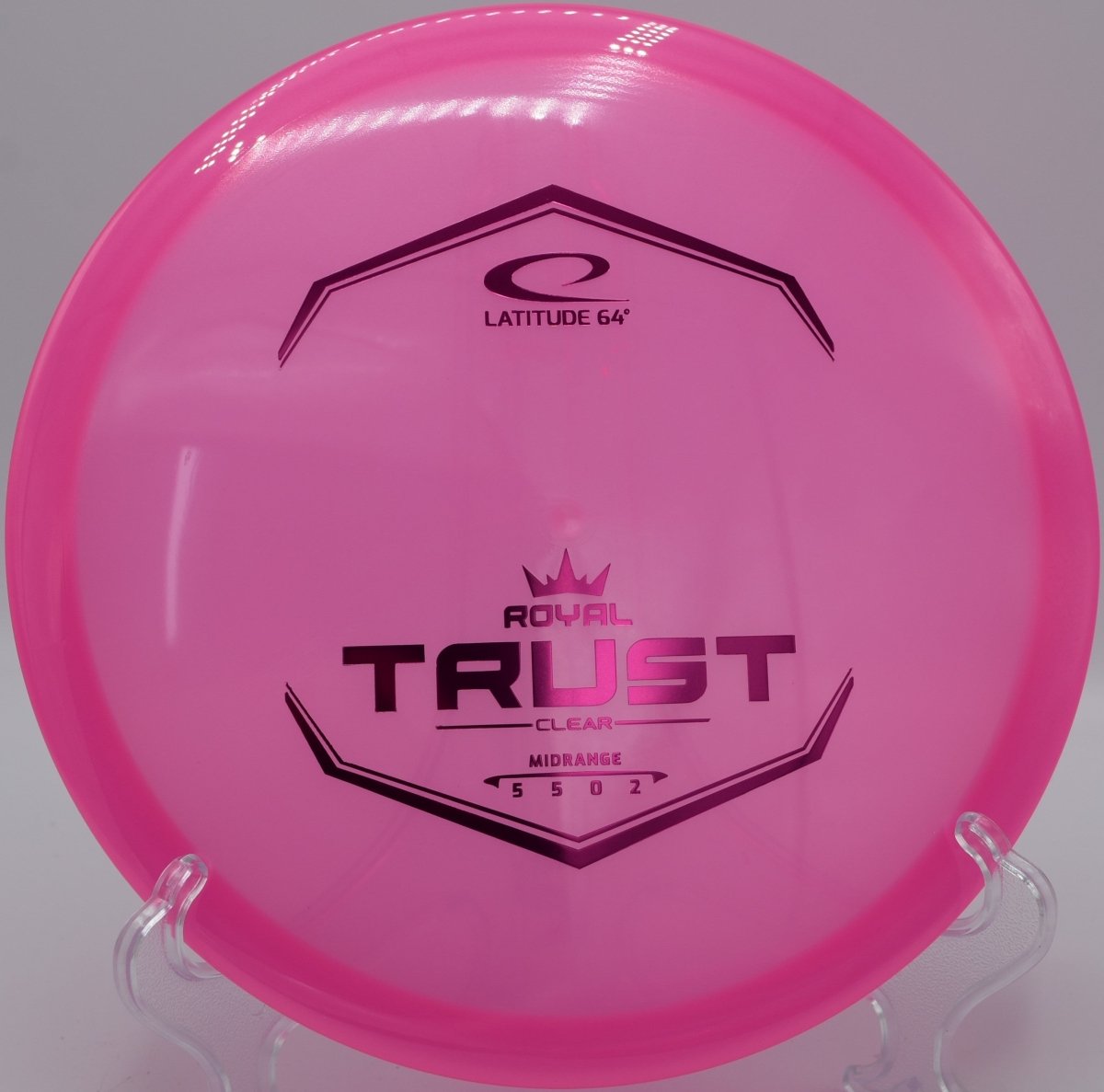 Clear Trust disc golf midrange finishing with reliable fade at Fort Tuthill Disc Golf Course, Flagstaff, Arizona