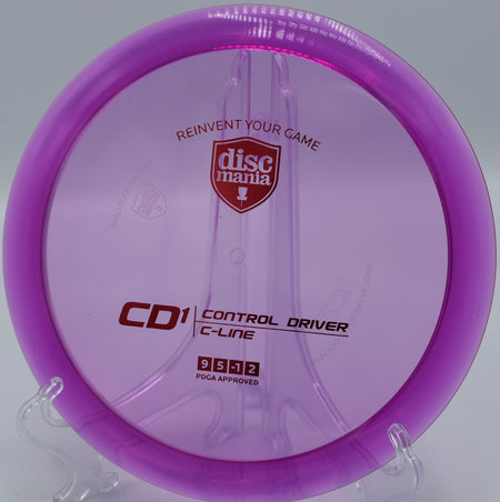 Discmania CD1 in C-Line plastic shaping a smooth hyzer line at Hornets Nest Disc Golf Course in Charlotte, North Carolina.