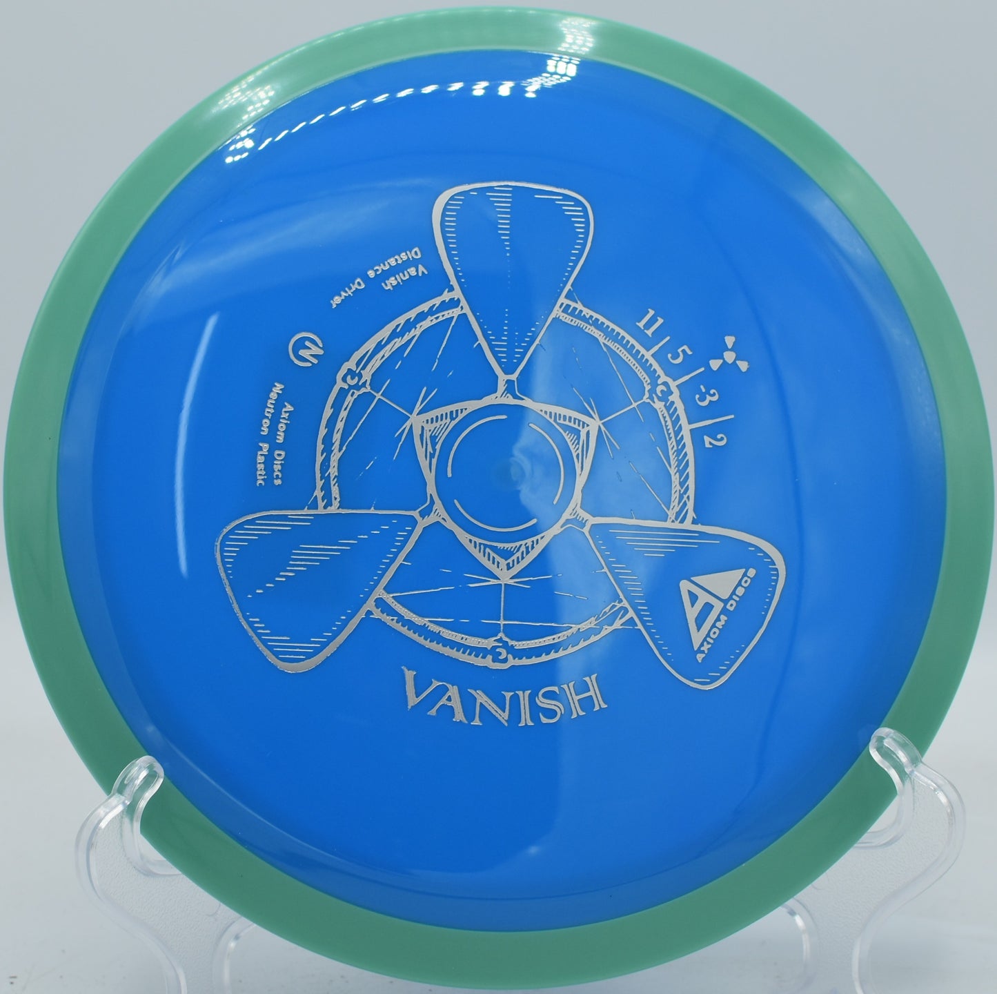 Disc golfer shaping a long anhyzer with Neutron Vanish at North Boundary Park, PA

