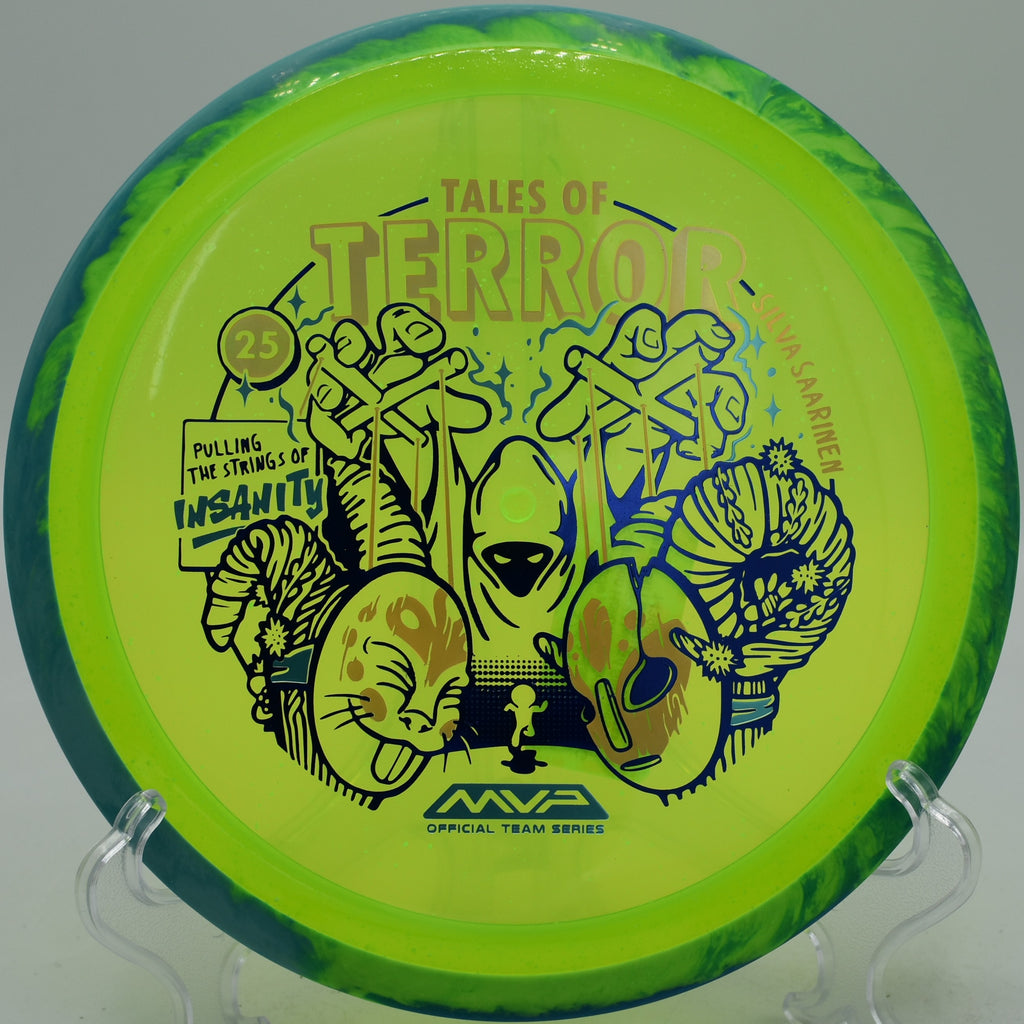 Speckled glow Insanity distance driver Halloween release at Ecker Hill Disc Golf Course in Park City, Utah
