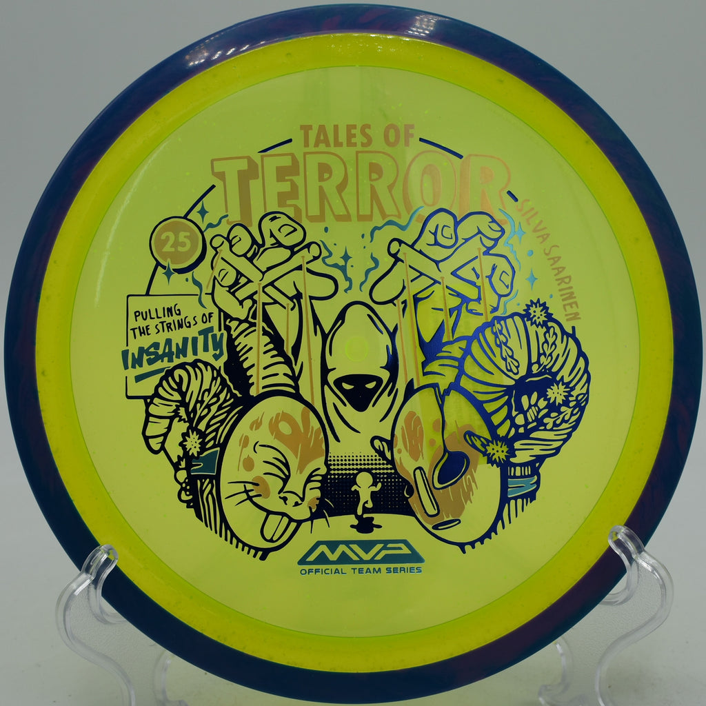 Halloween Axiom Proton Insanity glowing specs launched at The Beast Disc Golf Course in Waco, Texas