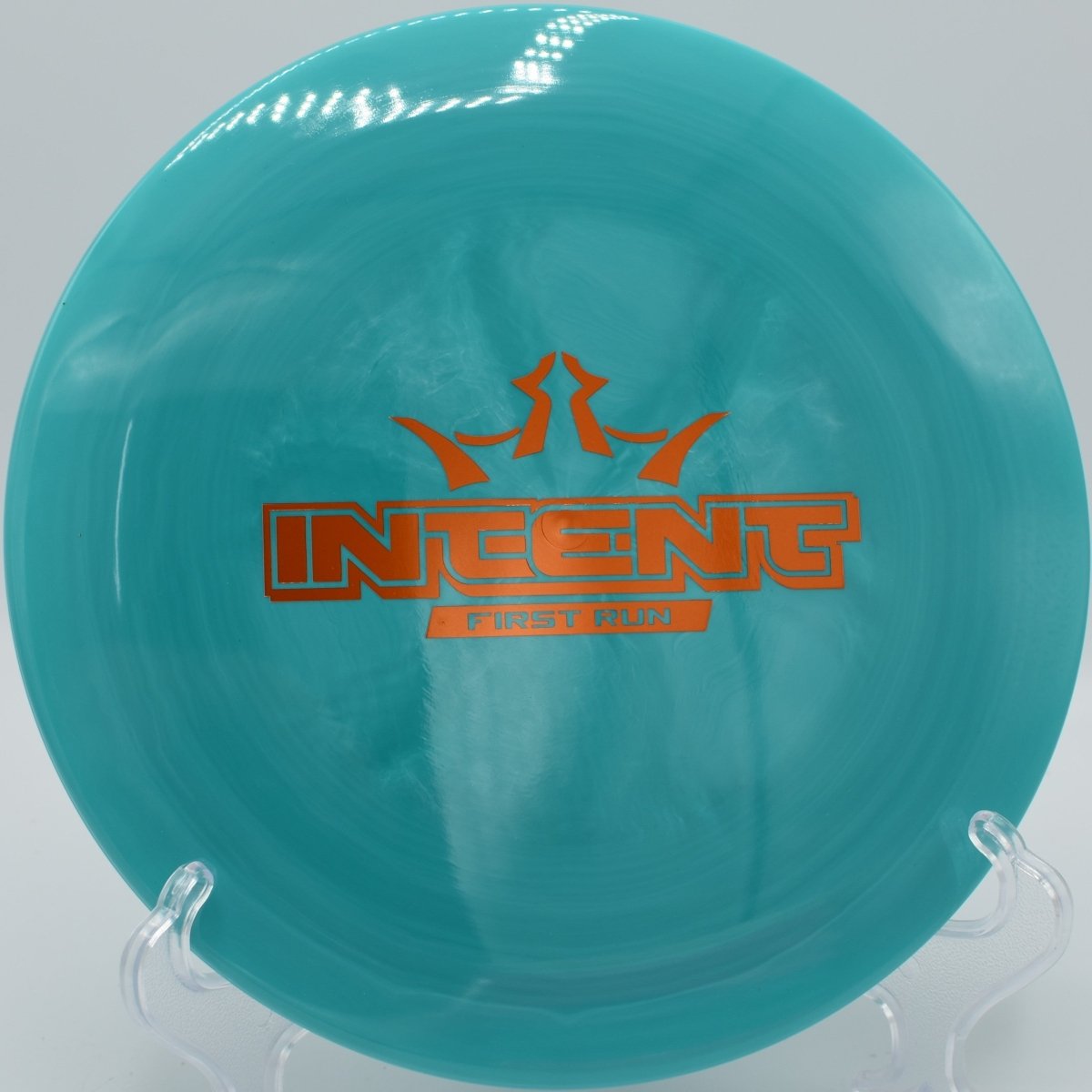 Supreme Intent disc golf fairway driver throwing a sweeping hyzer at Lakewood Hills Disc Golf Course, White Bear Lake, Minnesota