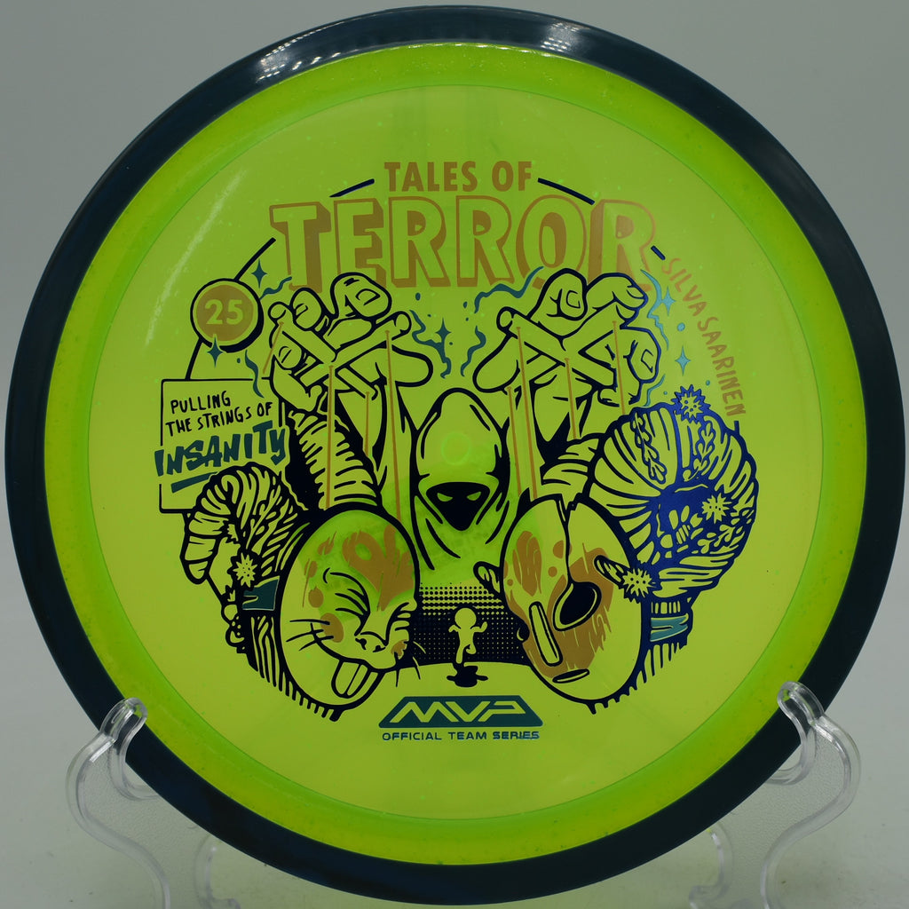 Particle Proton Insanity Halloween disc shaping a roller at Golden Gate Park Disc Golf Course in San Francisco, California