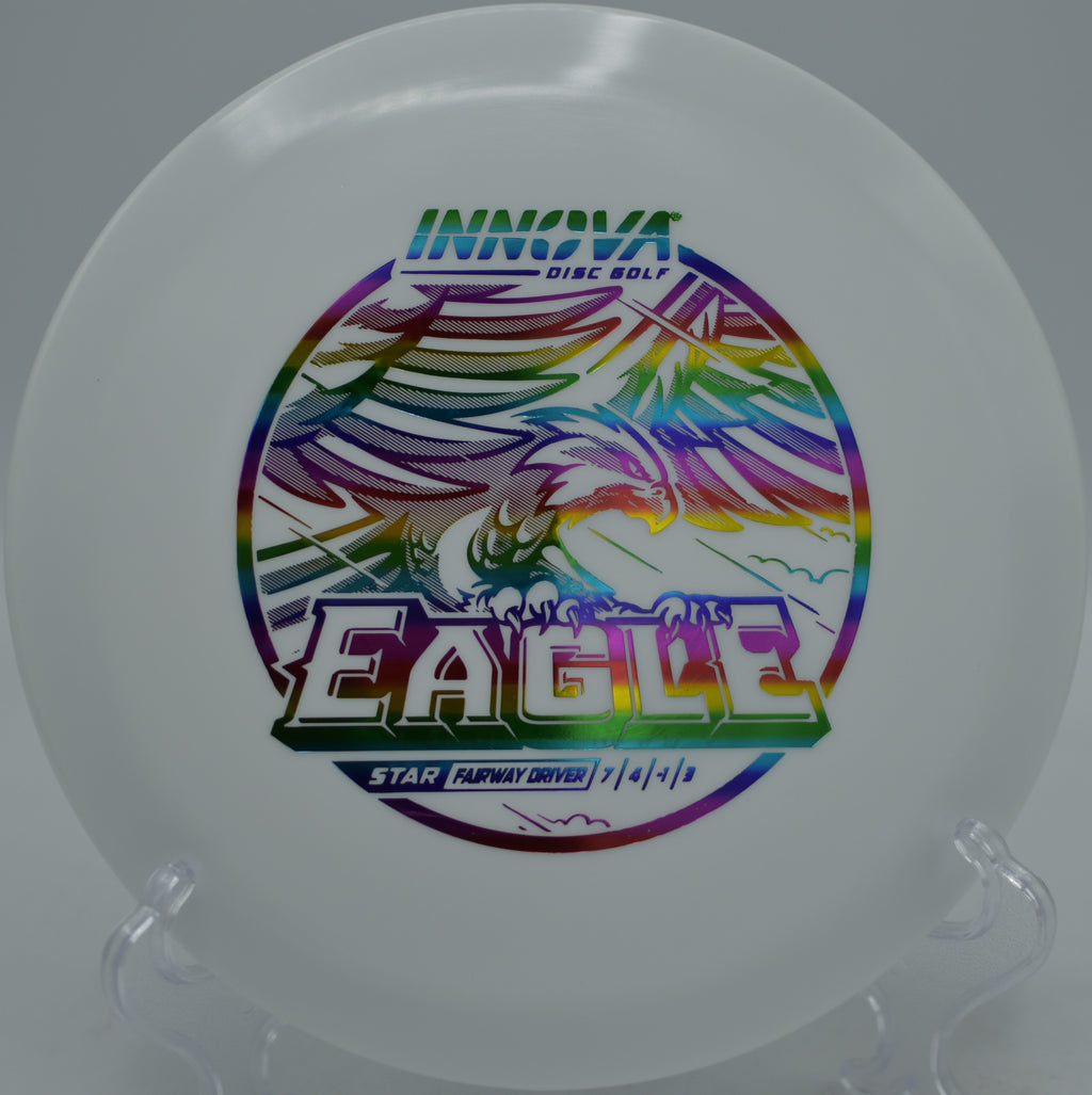 Star Eagle fairway driver ripping a controlled hyzer at Maple Hill Disc Golf Course, Leicester MA