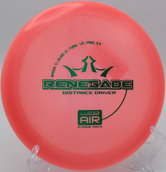 Dynamic Discs Lucid Air Renegade gliding over the open fairways at Jones Supreme Disc Golf Course, Emporia, Kansas.