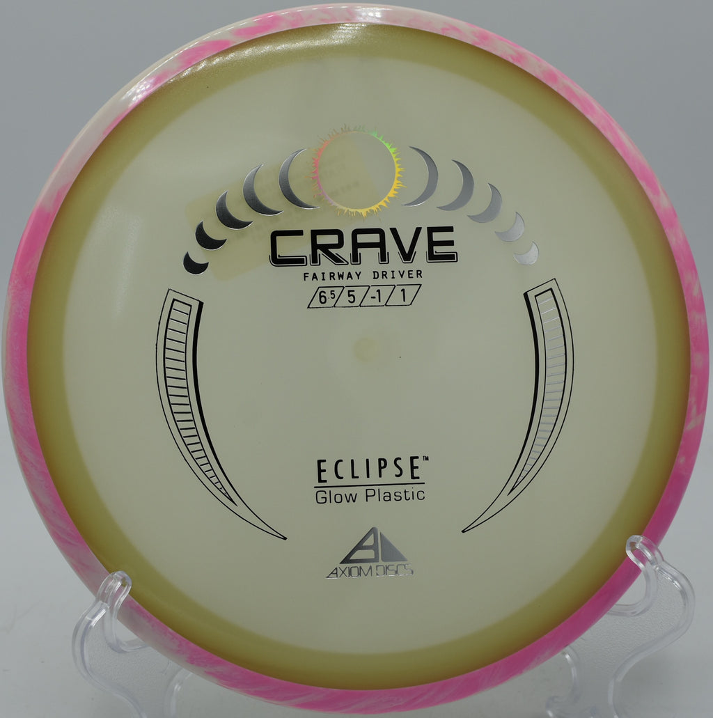 MVP Eclipse Crave streaking straight down fairways at Winthrop Gold Disc Golf Course in Rock Hill, South Carolina.