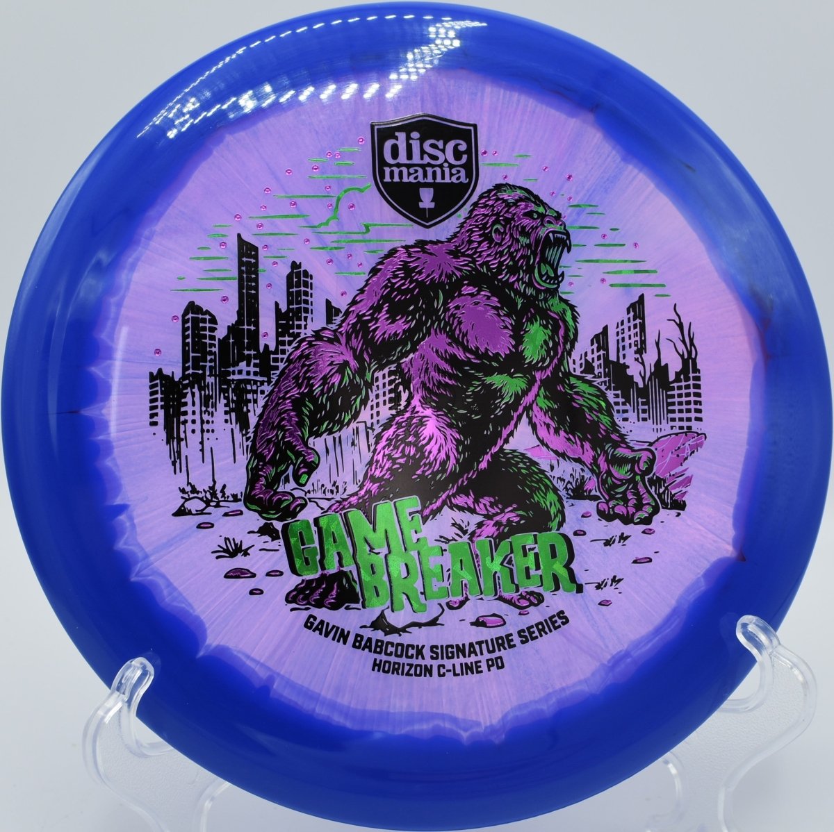 Horizon C-Line PD disc golf control driver carving a powerful forehand at Lemon Lake Disc Golf Course, Crown Point, Indiana