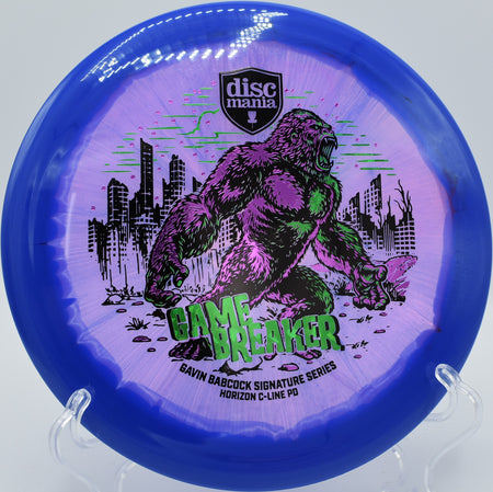 Horizon C-Line PD disc golf control driver carving a powerful forehand at Lemon Lake Disc Golf Course, Crown Point, Indiana