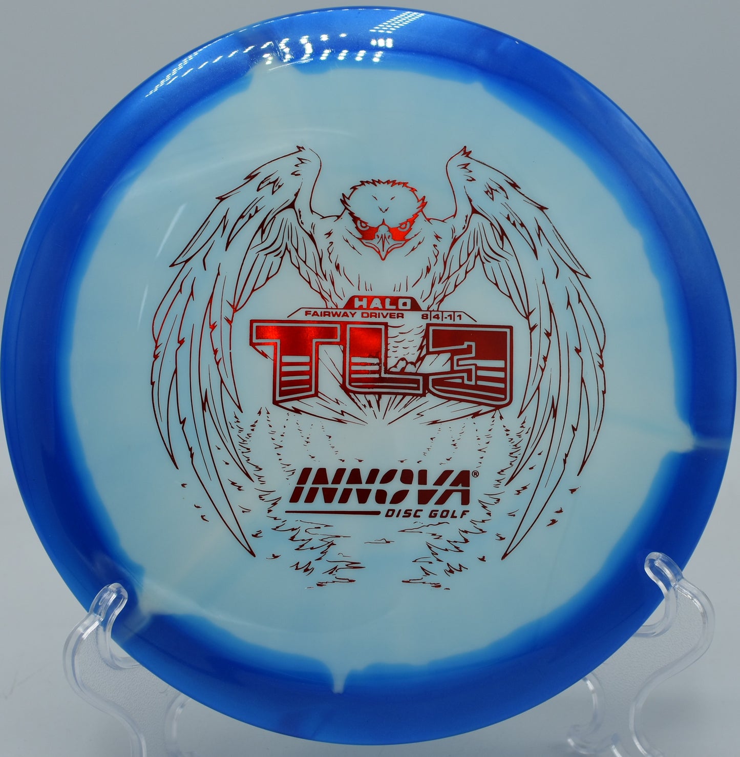 Halo TL3 gliding straight with a soft forward fade at Persimmon Ridge DGC in Jonesboro, Arkansas.

