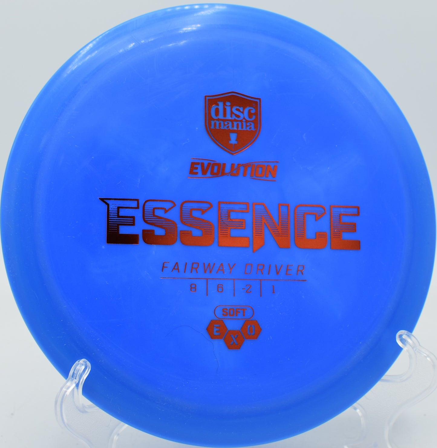 Discmania Exo Soft Essence gliding on a smooth hyzer-flip at Maple Hill DGC in Leicester, Massachusetts.

