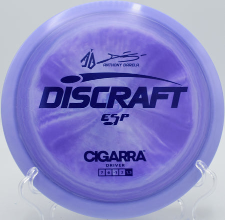 Discraft ESP Cigarra gliding through tunnel fairway at Maple Hill in Leicester, Massachusetts

