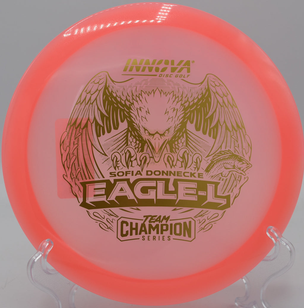 Champion Glow Eagle-L holding a line before fading softly at Persimmon Ridge DGC in Jonesboro, Arkansas.

