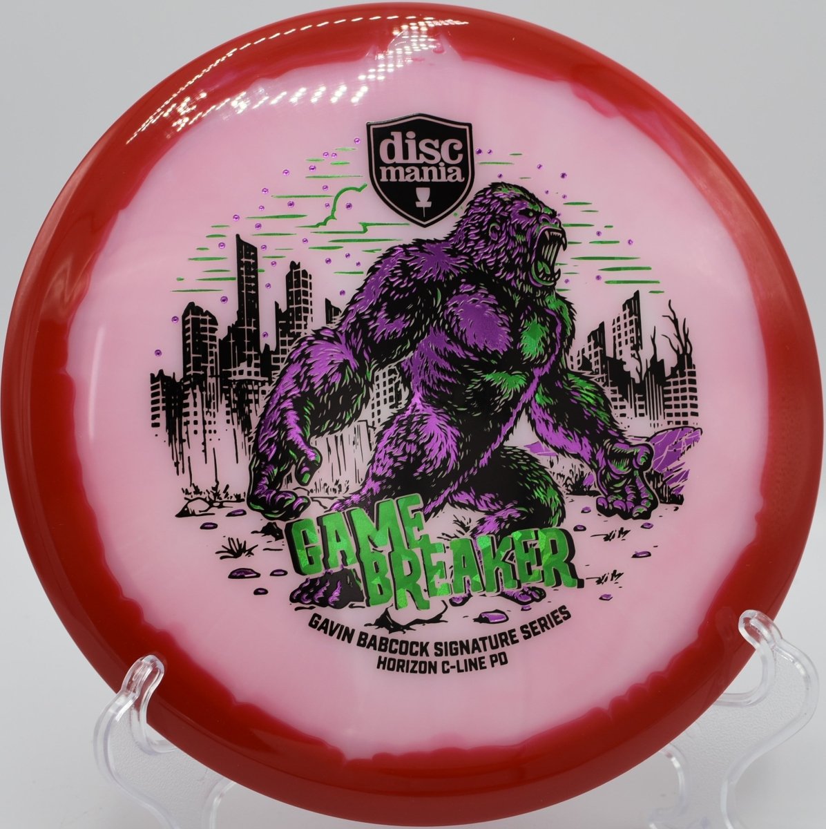 Horizon C-Line PD disc golf control driver attacking a championship fairway at Roy G. Guerrero Disc Golf Course, Austin, Texas