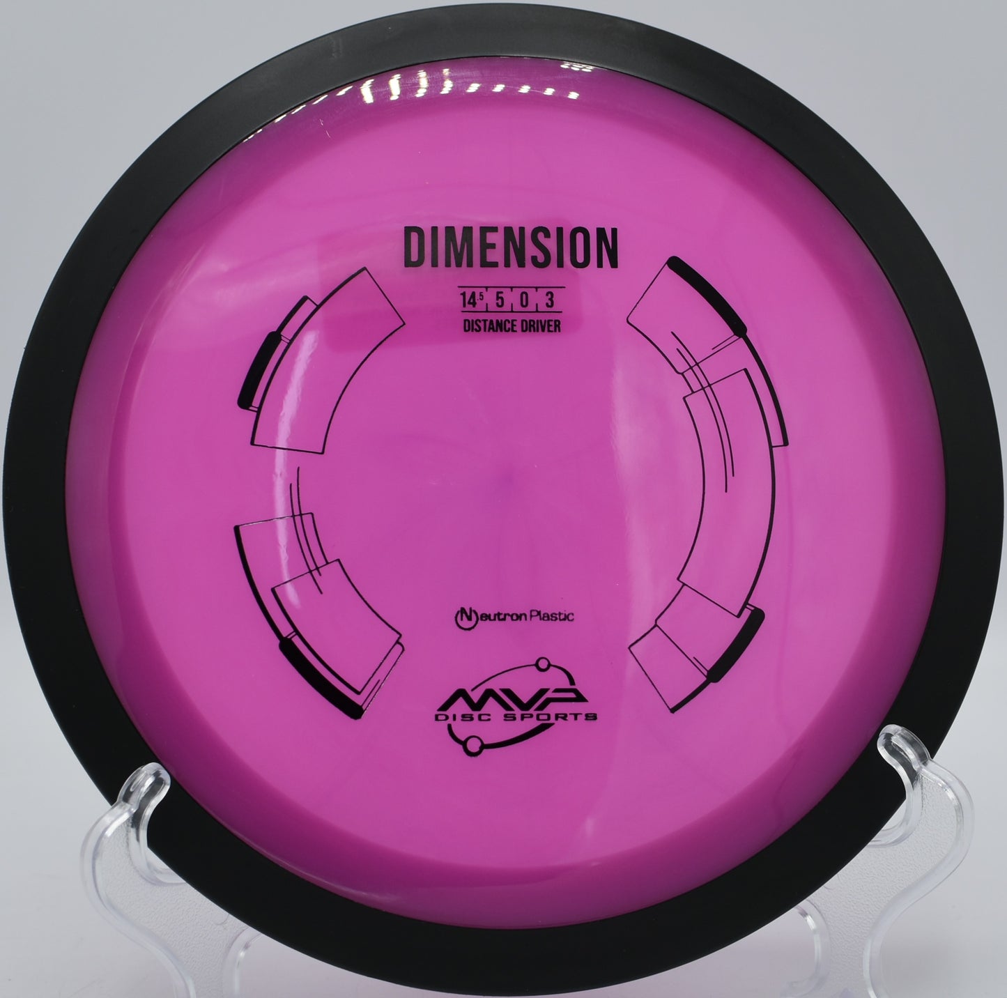 MVP Dimension in Neutron plastic spinning through an open fairway at Fox Run Meadows in Jeffersonville, Vermont, delivering elite control for power arms.

