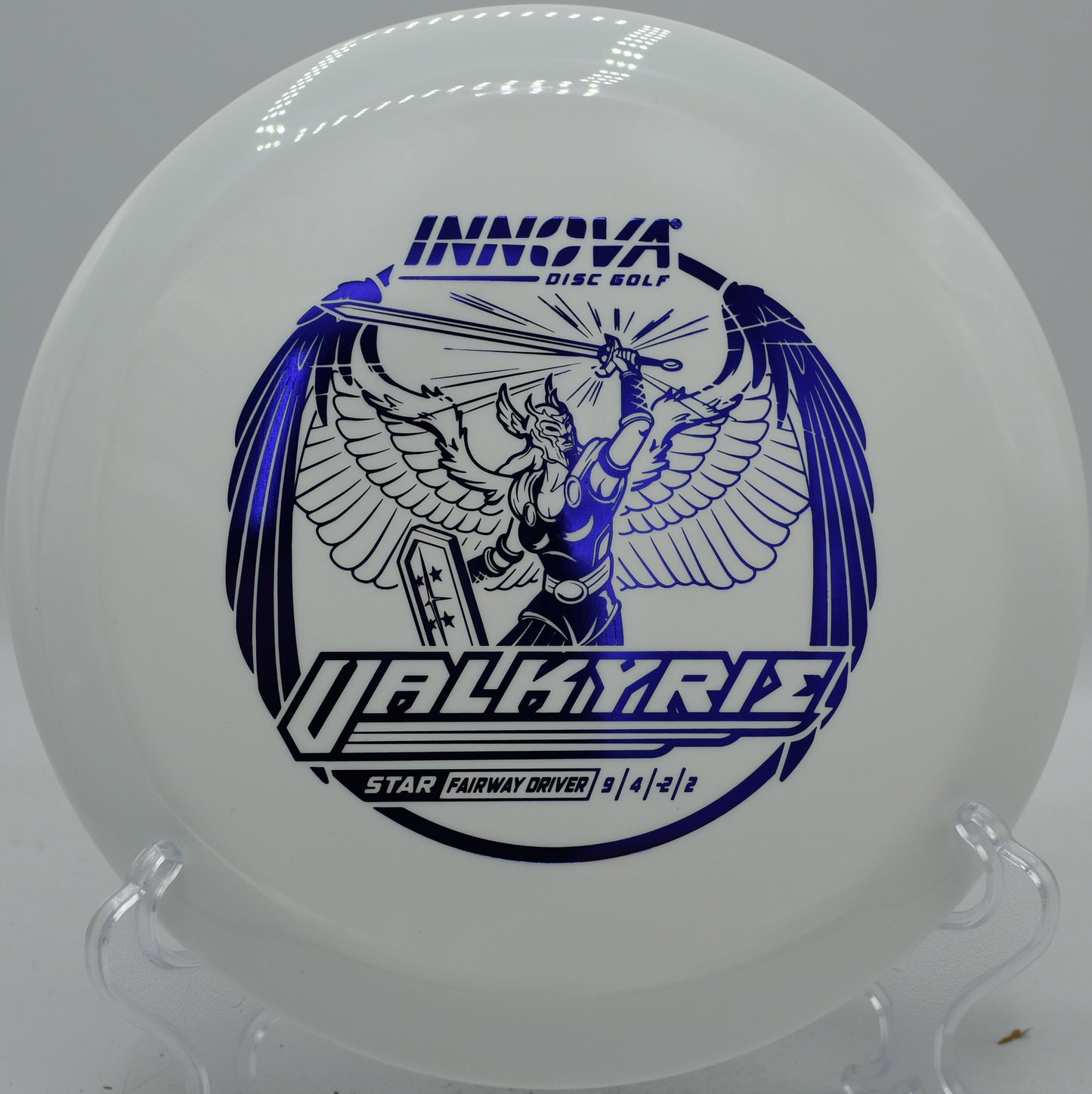 Innova Valkyrie gliding through calm conditions at SeaTac Disc Golf Course in Washington


