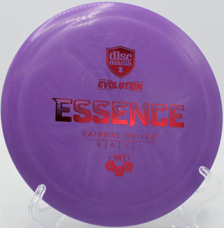 Essence in baseline Exo Soft plastic holding a slow, right-turning anhyzer at Sabattus DGC in Maine.

