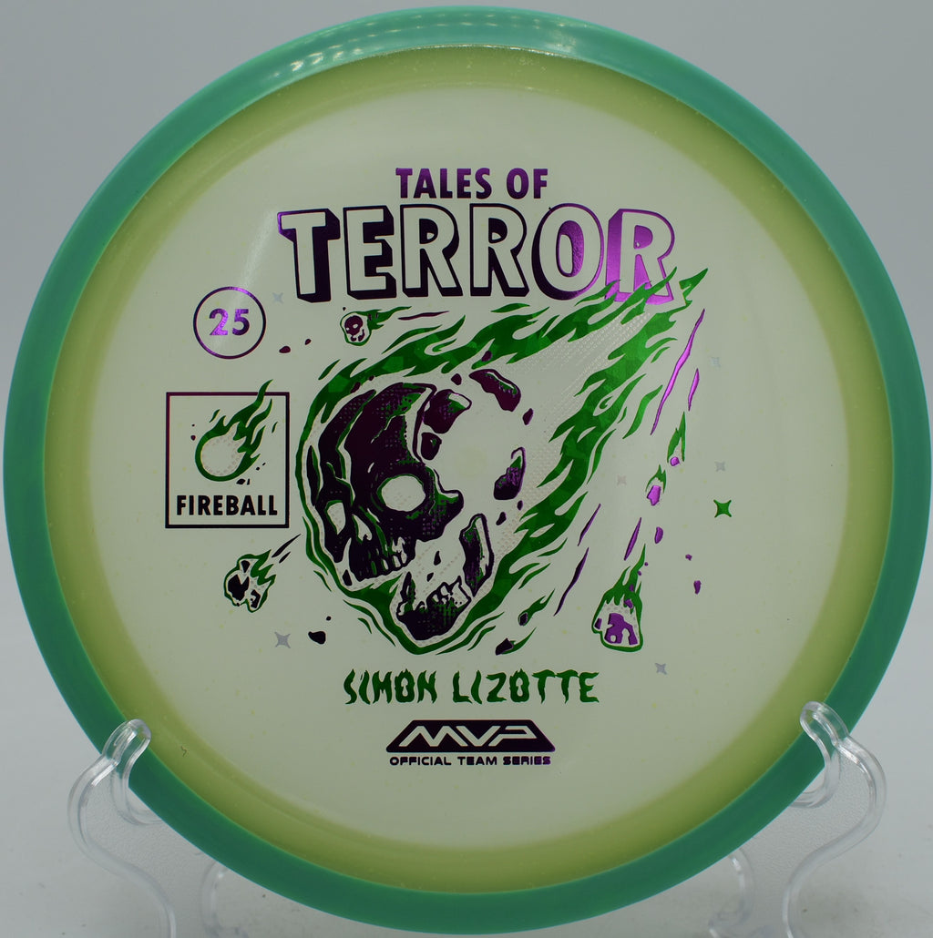 Axiom Particle Fireball Halloween release flat top overstable drive at Blue Ribbon Pines in East Bethel, Minnesota