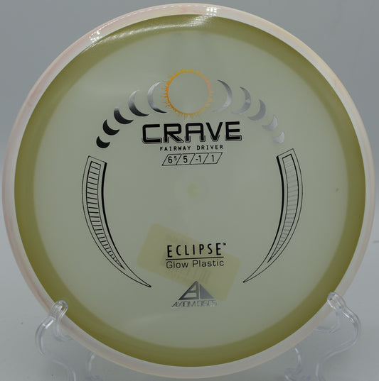 Glow Eclipse Crave carving clean hyzer lines through the woods at Idlewild Disc Golf Course in Burlington, Kentucky.