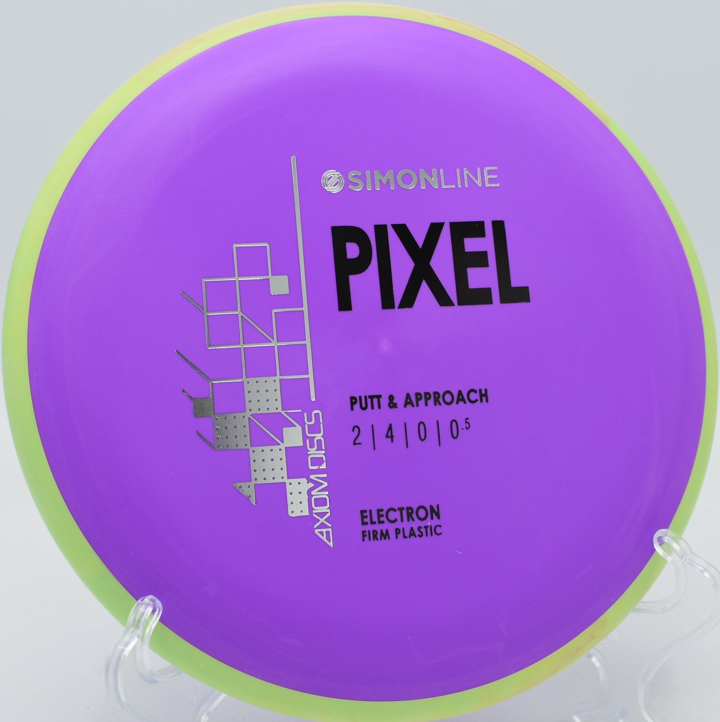 MVP Pixel in Firm Electron plastic resisting torque on a flick putt at Lake Marshall in Montross, Virginia.

