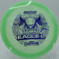 Champion Glow Eagle-L holding a line before fading softly at Rock Ridge DGC in Pittsboro, North Carolina.

