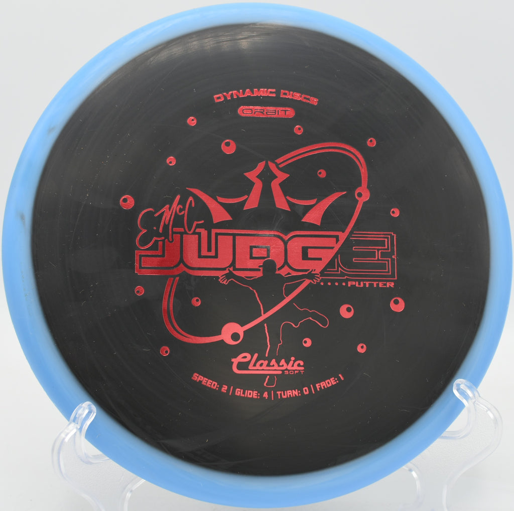 Close-up of Classic Soft Orbit EMAC Judge’s swirled rim and grippy plastic at Harmon Hills in Fall Branch, Tennessee

