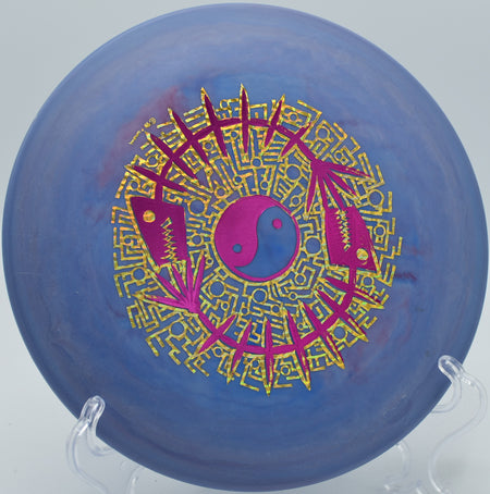 Innova DX Viper carving a power flex shot on Hole 14 at Raptor’s Roost Disc Golf Course, Axton, Virginia.