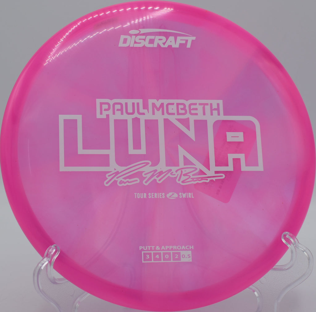 Z Swirl Luna fading reliably after a clean spin putt at Northwood Black’s Circle 2 elevation drop in Illinois.

