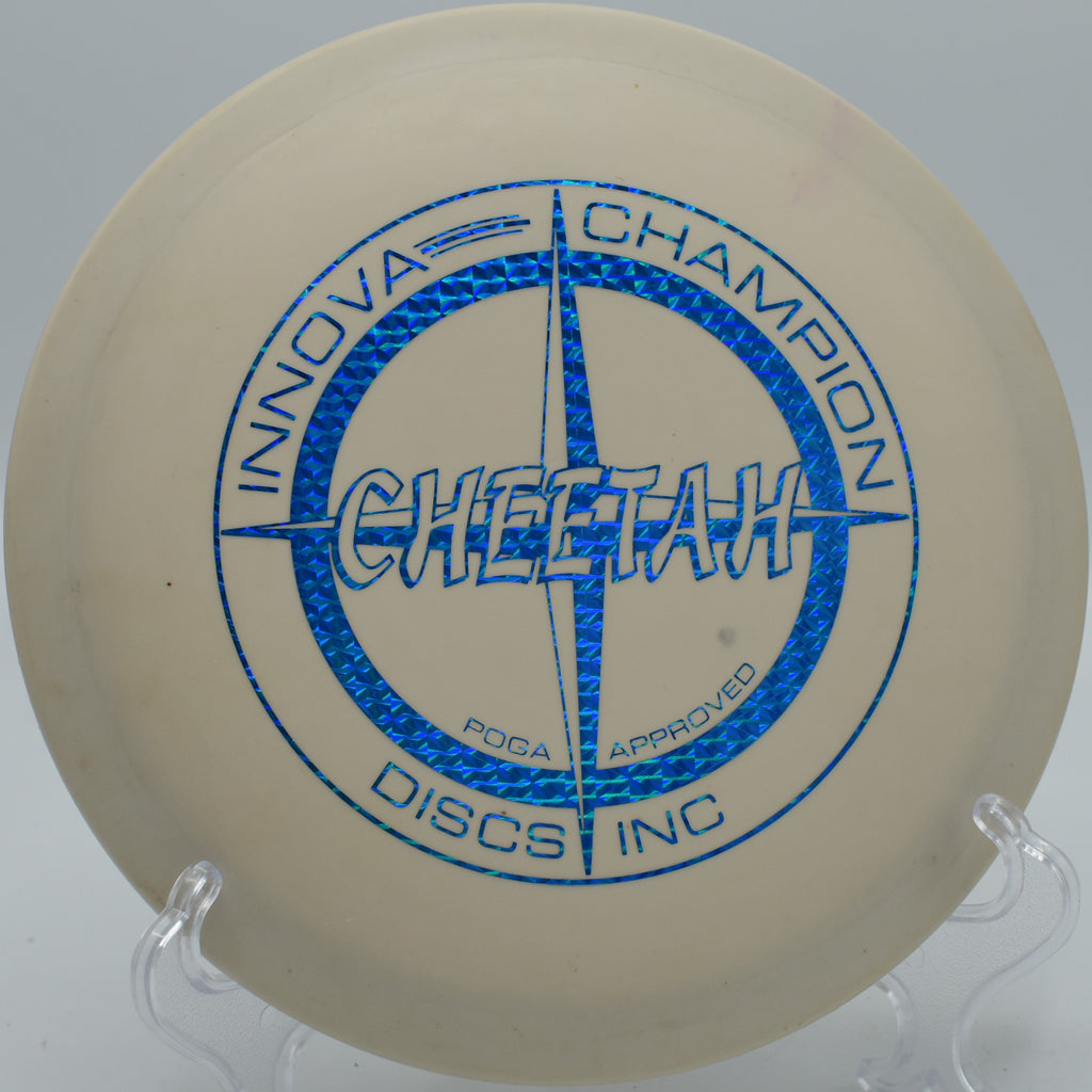 Innova DX Cheetah holding a smooth turnover line on Hole 6 at Panther Creek Disc Golf Course, Springfield, Illinois.
