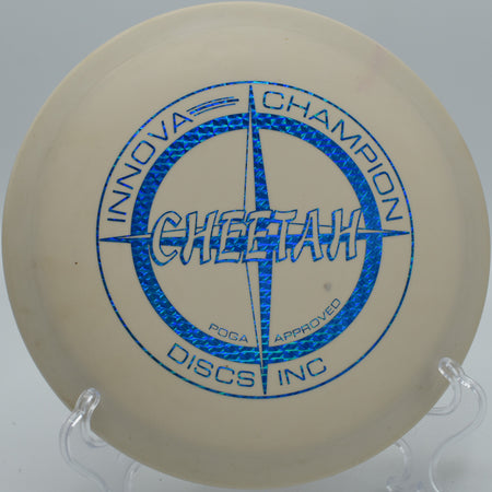 Innova DX Cheetah holding a smooth turnover line on Hole 6 at Panther Creek Disc Golf Course, Springfield, Illinois.