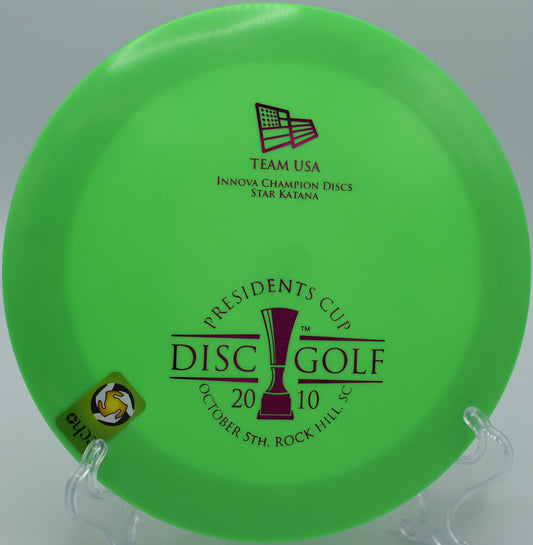 2010 Presidents cup echostar Katana (#147/250, Dated 1/22/2010)