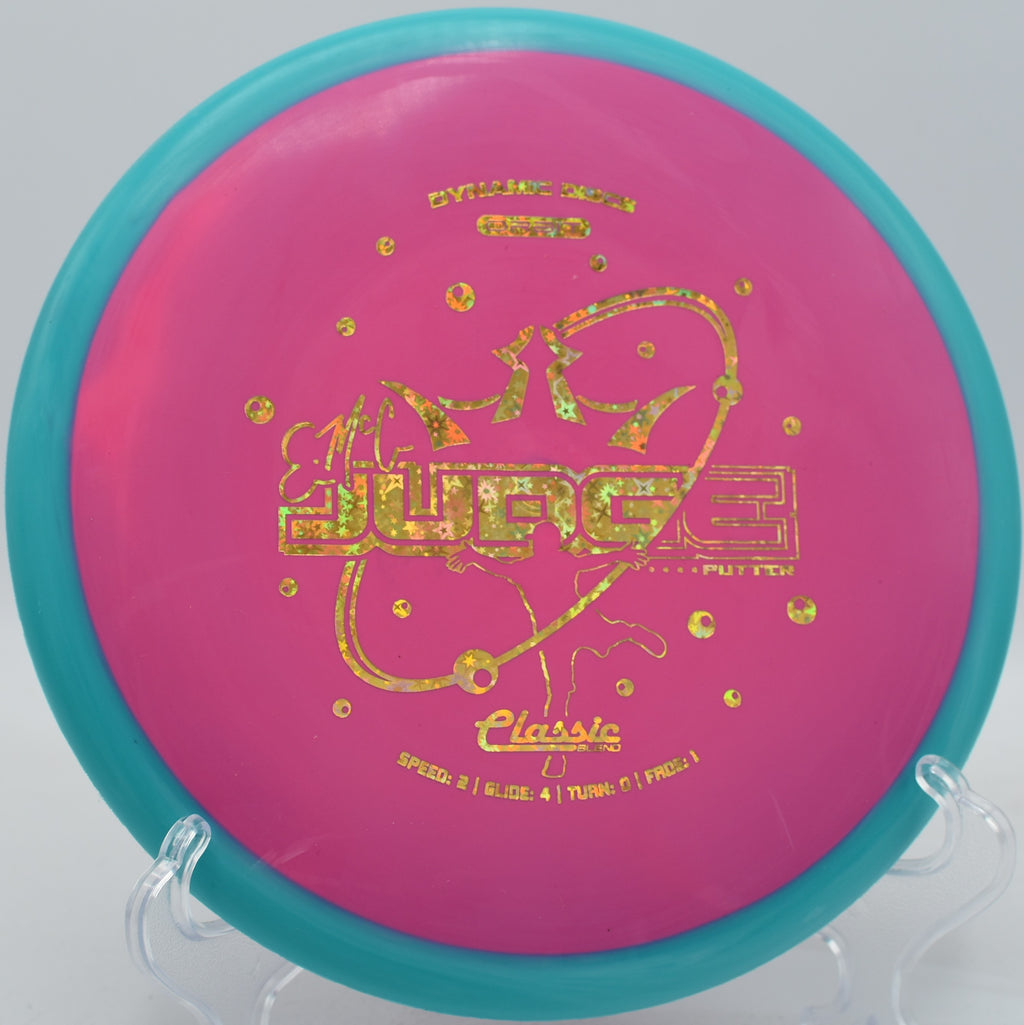 Classic Blend Orbit EMAC Judge thrown on a gentle hyzer at Brandywine Creek DGC in Wilmington, Delaware

