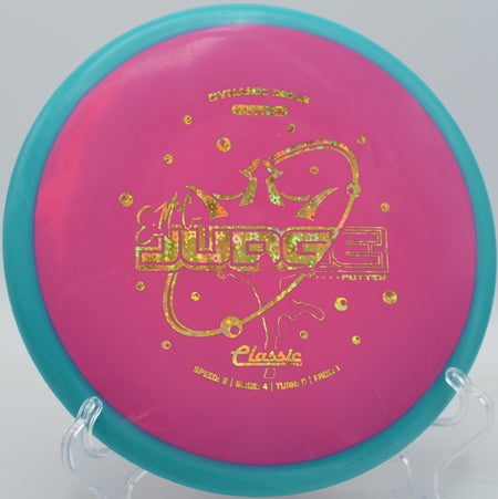 Classic Blend Orbit EMAC Judge thrown on a gentle hyzer at Brandywine Creek DGC in Wilmington, Delaware


