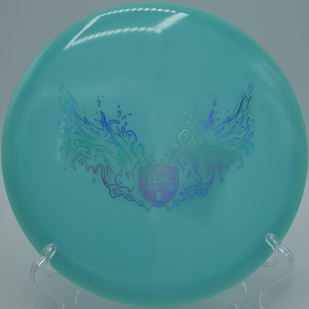 Discmania Neo Lumen Founder smooth glide approach at Smugglers’ Notch, Jeffersonville VT