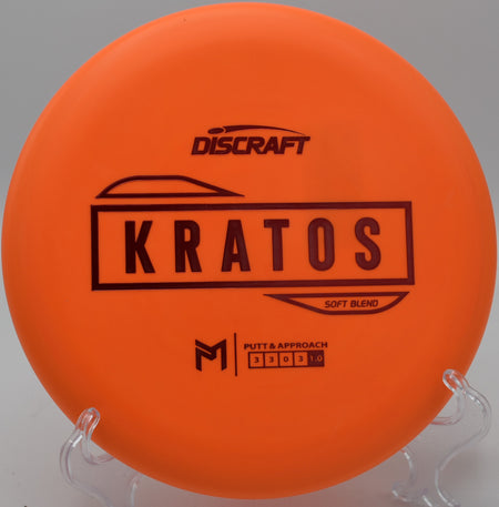 "Paul McBeth Soft Blend Kratos – Soft, stable putter ideal for windy conditions at Idlewild Disc Golf Course in Kentucky."

