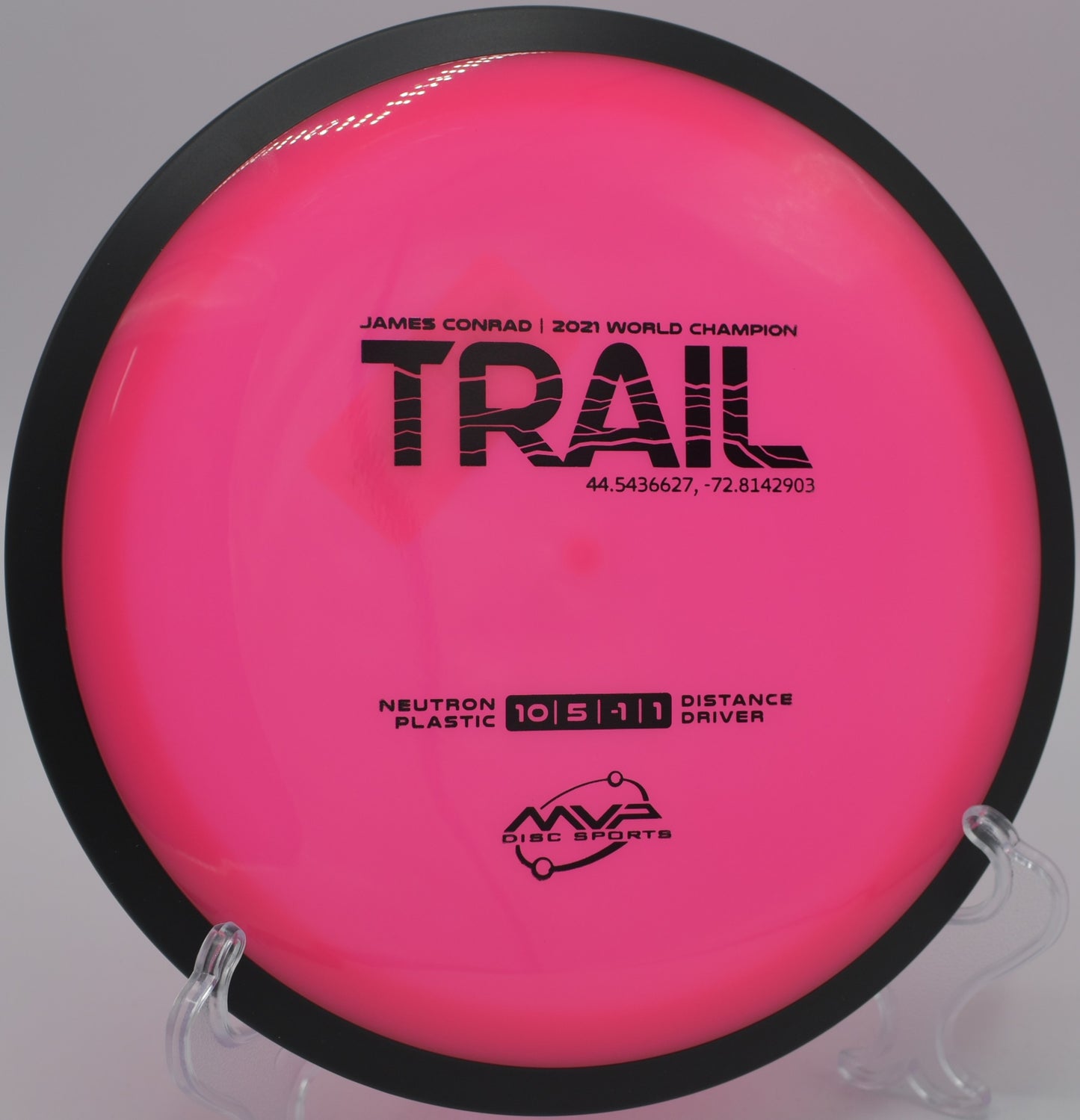 MVP Neutron Trail performing controlled turnovers at Rolling Ridge Disc Golf Course, Reedsville, Wisconsin.