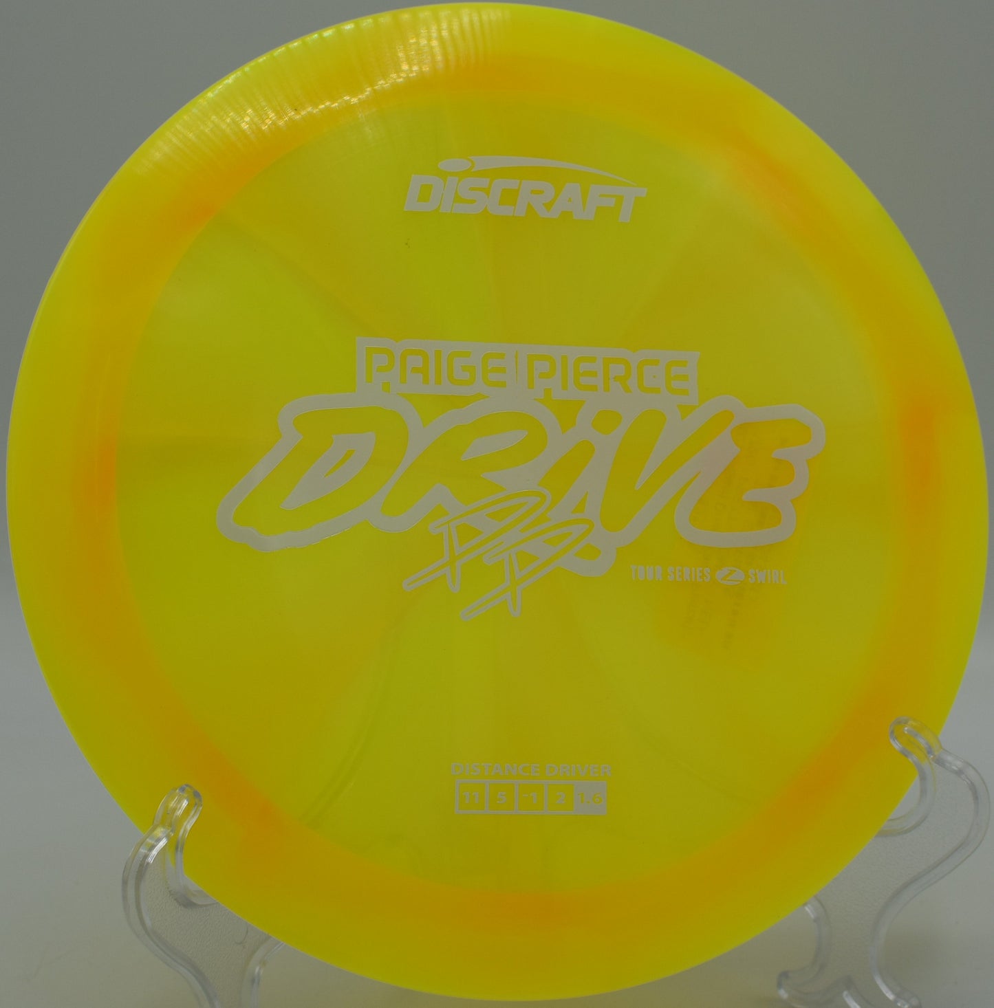 Controlled glide shot with a swirled Drive finishing straight at Blue Ribbon Pines.

