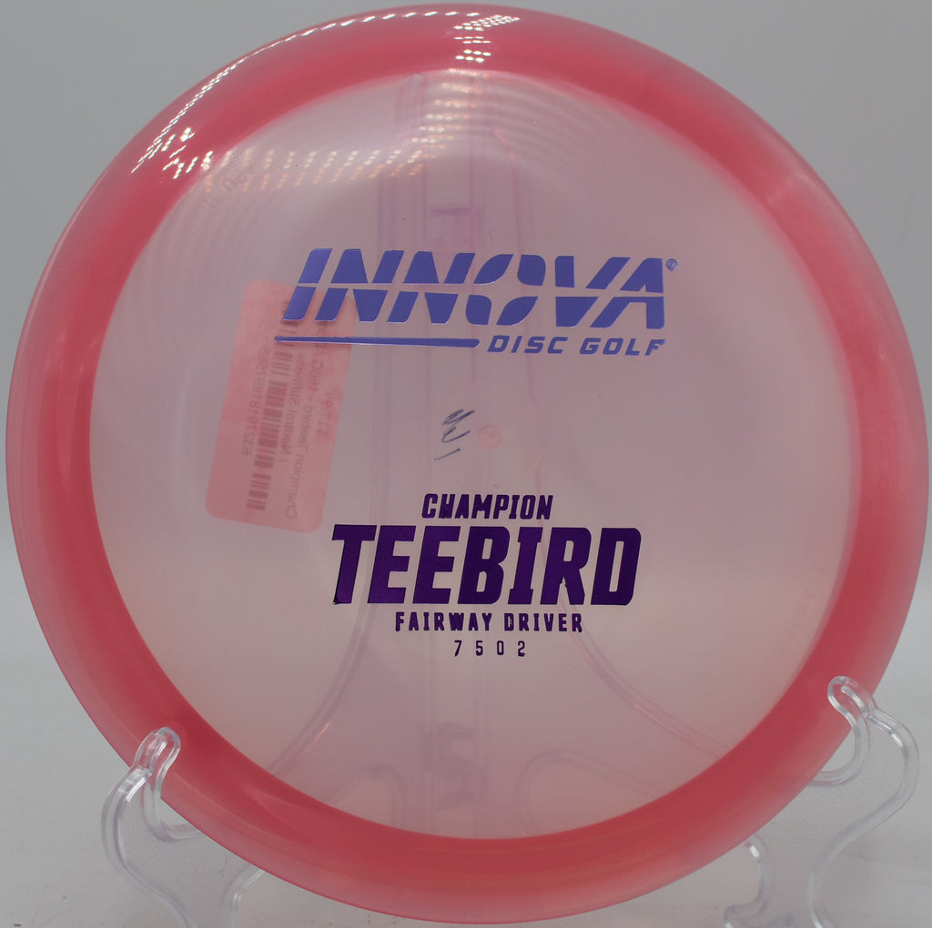 TeeBird shown in hand before a backhand drive at SeaTac Disc Golf Course in Washington

