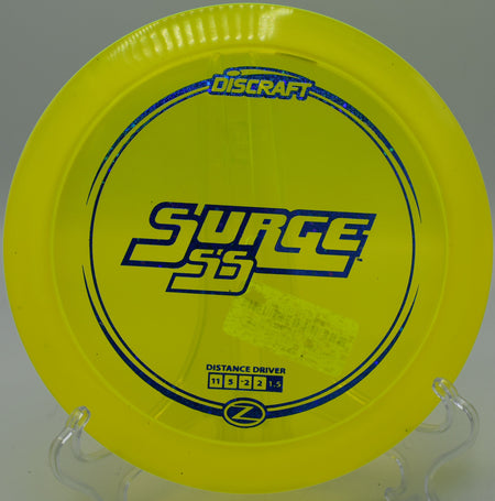 "Discraft Surge SS Z Line – Ideal for controlled forehands and long flex lines at Hornets Nest in North Carolina."

