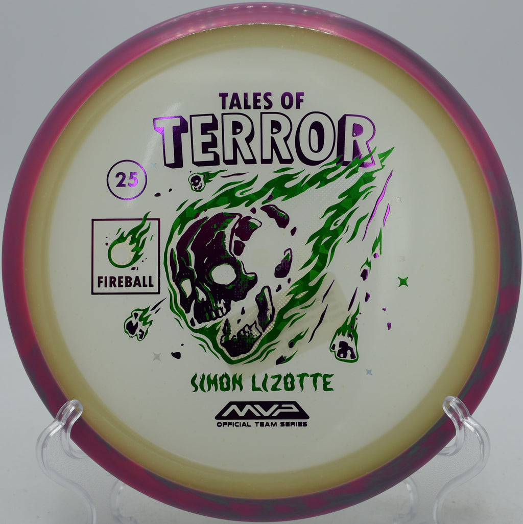 Particle Fireball Eclipse Halloween spike hyzer at Moraine State Park Disc Golf Course in Portersville, Pennsylvania