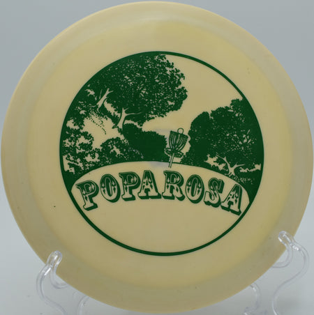 KC Pro Eagle carving a controlled flex shot on Hole 9 at Rolling Pines Disc Golf Course, Wilkesboro, North Carolina.

