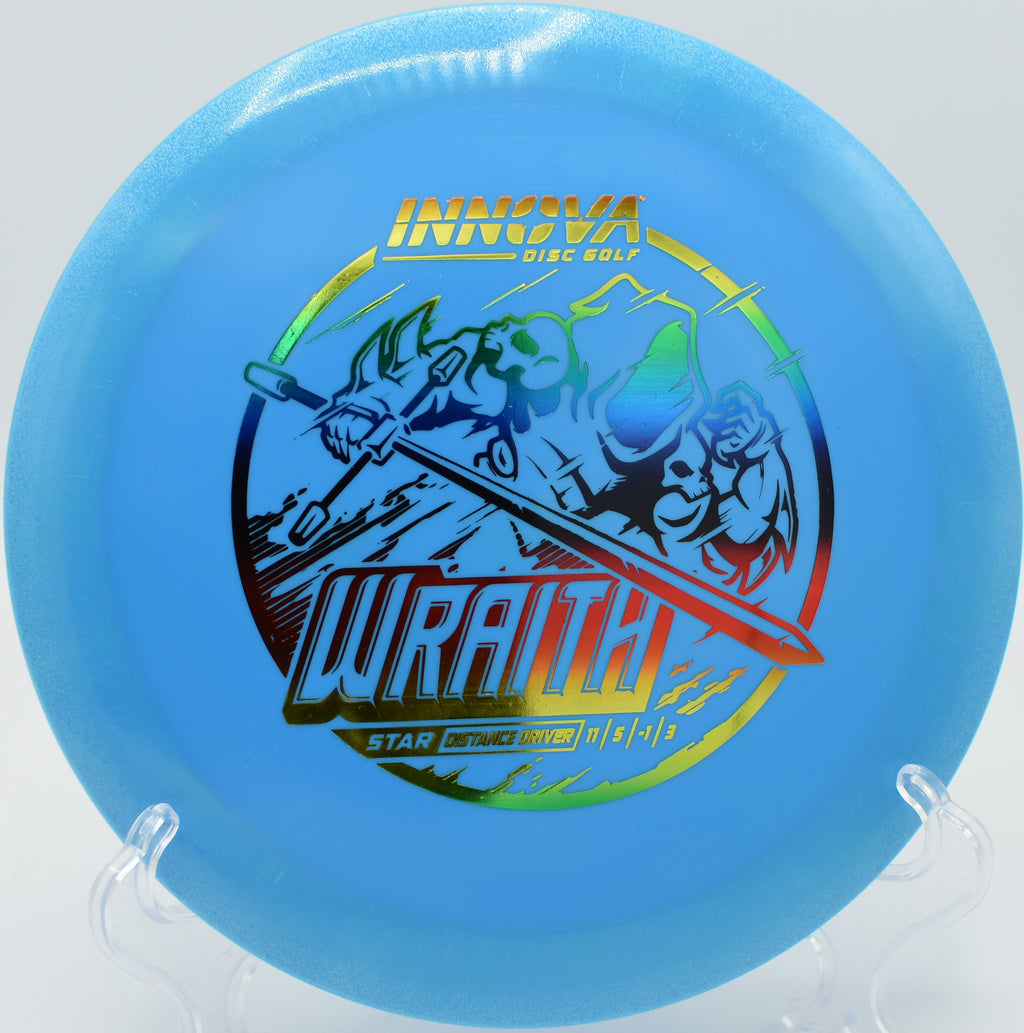 Star Wraith driver ripping down the fairway at Fountain Hills Disc Golf Course in Arizona, combining speed and glide for max-distance hyzer flips.

