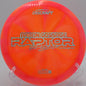 Z Swirl Raptor thrown forehand through wind, fading reliably at Eagles Crossing.

