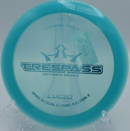 Dynamic Discs Lucid Trespass – High-speed distance driver with glide at Anges Moffit Park DGC in North Dakota.

