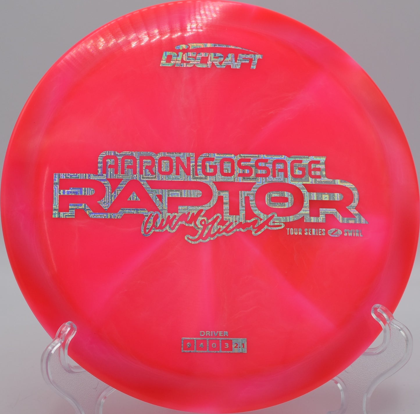 Raptor launched flat and finishing sharp into a tucked basket at Tyler State Park.

