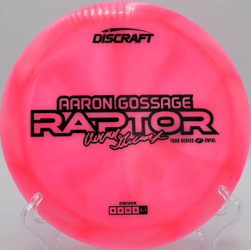 Discraft Raptor used on a flex forehand to bend around trees at Nevin Park.

