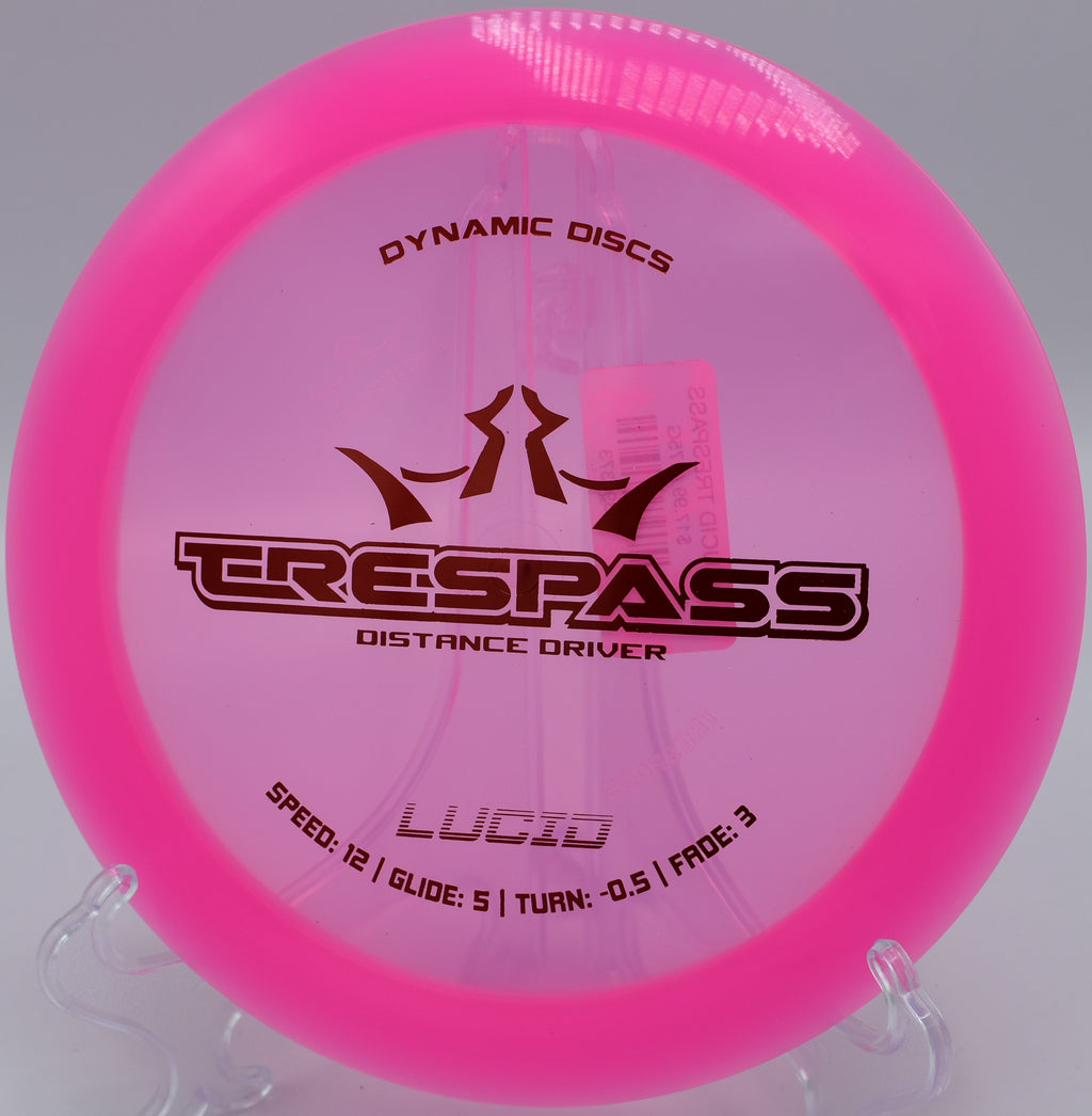 Lucid Trespass – Speed and control for open fairways at Indian Mounds DGC in Oklahoma.

