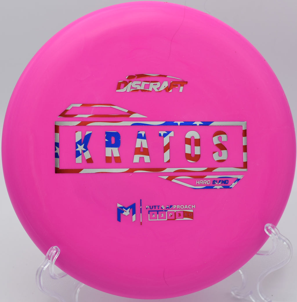 "Hard Blend Kratos – Durable and torque-resistant putter for high-pressure putts at Idlewild DGC in Kentucky."

